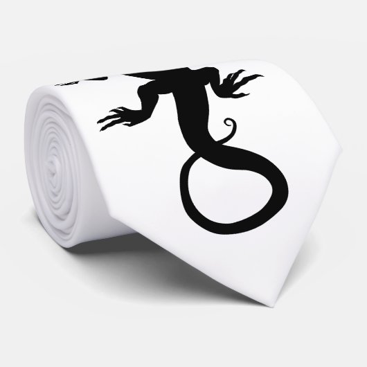 Lizard Art Stropdas Cool Reptile Giften & Lizard A (Opgerold)