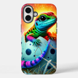 Lizard Art Telefoonhoes iPhone 16 Plus Hoesje