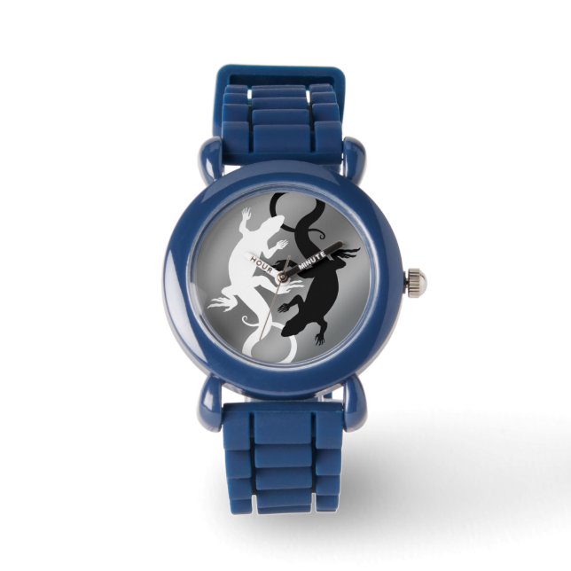 Lizard Art Watch Cool Reptile Art Wrist Watch Horloge (Voorkant)