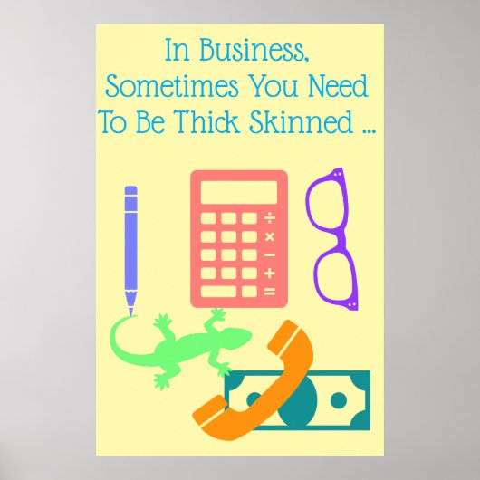 Lizard at Work Poster (Voorkant)