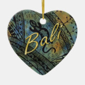 Lizard Batik Keramisch Ornament (Voorkant)