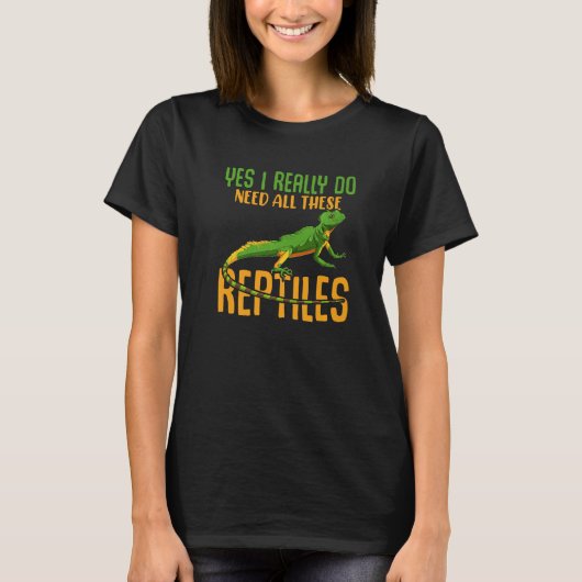 Lizard Bearded Dragon Ja, ik heb al deze reacties  T-shirt (Voorkant)