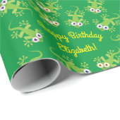 Lizard Birthday Party Cadeaupapier (Rol Hoek)