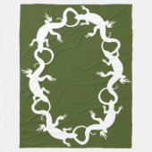 Lizard Blanket Cool Lizard Art Fleece Blanket (Voorkant)