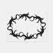 Lizard Blanket Cool Lizard Art Fleece Blanket (Voorkant (Horizontaal))