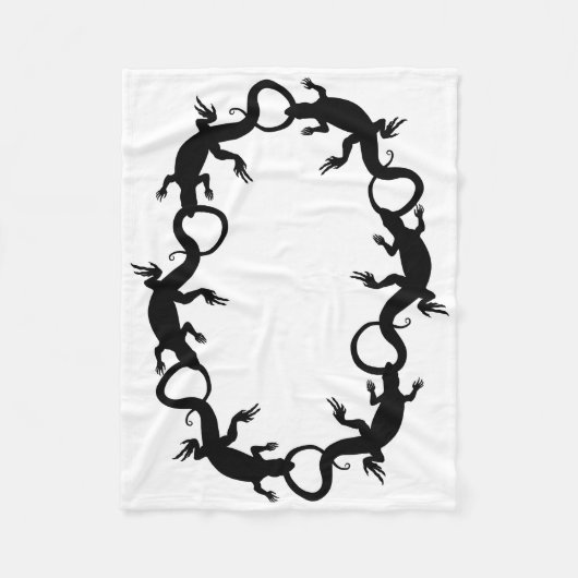 Lizard Blanket Cool Lizard Art Fleece Blanket (Voorkant)