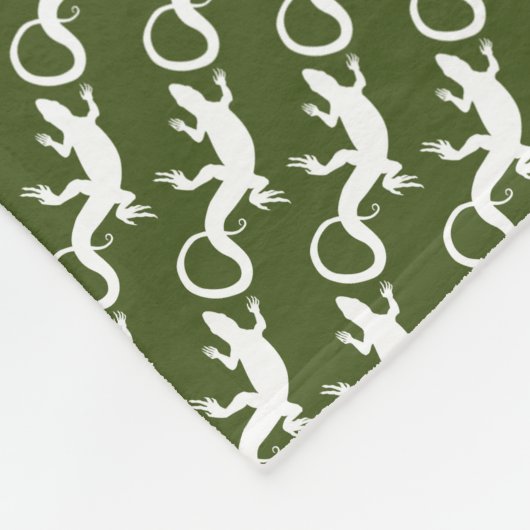 Lizard Blanket Cool Lizard Art Fleece Blanket (Hoek)