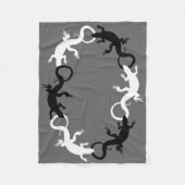 Lizard Blanket Cool Lizard Art Fleece Blanket (Voorkant)