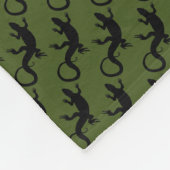 Lizard Blanket Cool Lizard Art Fleece Blanket (Hoek)
