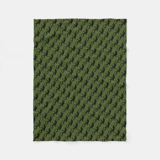 Lizard Blanket Cool Lizard Art Fleece Blanket (Voorkant)