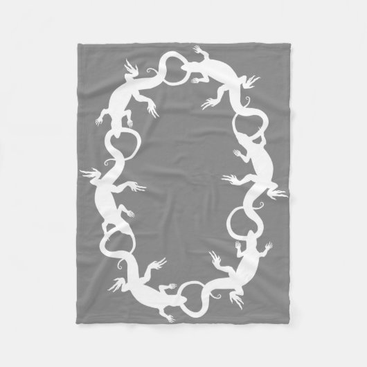 Lizard Blanket Cool Lizard Art Fleece Blanket Deken (Voorkant)