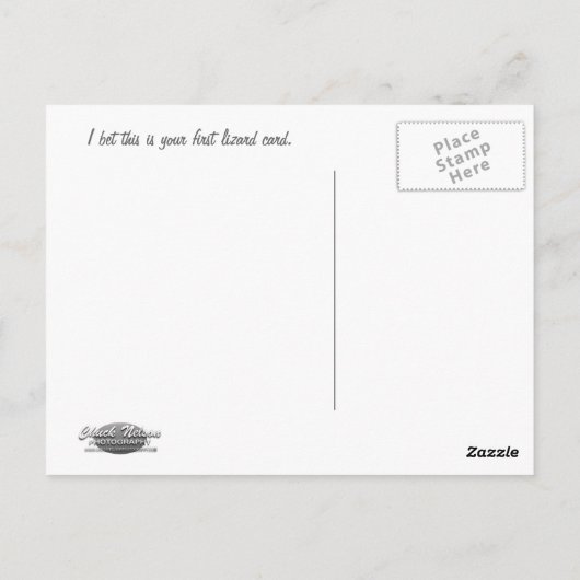 LIZARD BRIEFKAART (Achterkant)