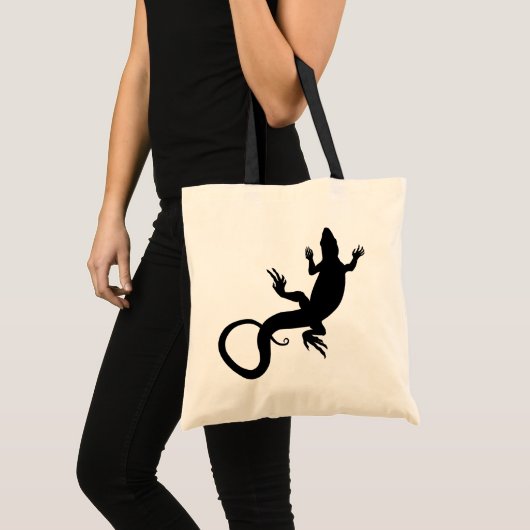 Lizard Canvas tas Lizard Art Small Bag Shopping Ba (Voorkant (product))