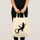Lizard Canvas tas Organic Reptile Art Shopping Bag (Voorkant (product))