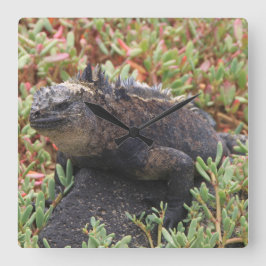 Lizard Clock Vierkante Klok