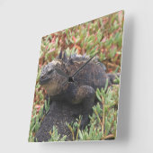 Lizard Clock Vierkante Klok (Hoek)