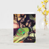 lizard congratulations notecard kaart (Gele Bloem)