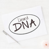 Lizard DNA Euro Ovale Sticker Decal (Envelop)