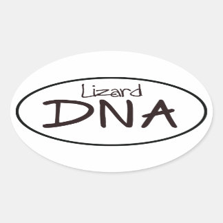 Lizard DNA Euro Ovale Sticker Decal