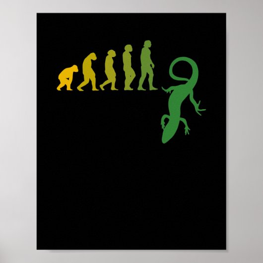 Lizard Evolution Reptiles Poster (Voorkant)