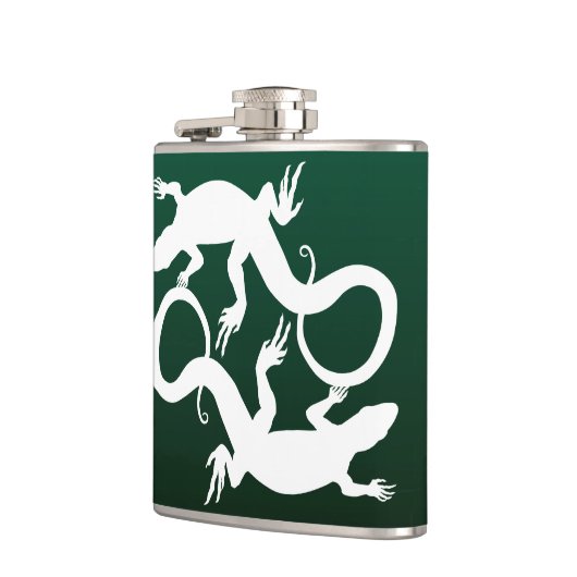 Lizard Flask Custom Reptile Lizard Art Drink Flask Heupfles (Links)