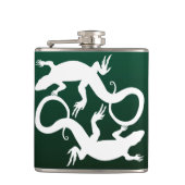 Lizard Flask Custom Reptile Lizard Art Drink Flask Heupfles (Voorkant)