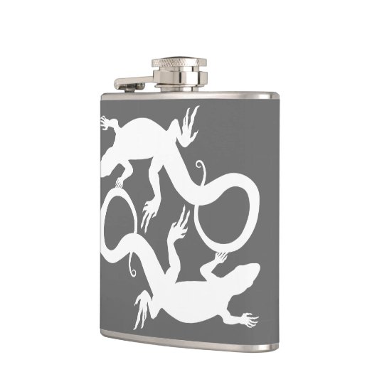 Lizard Flask Custom Reptile Lizard Art Drink Flask Heupfles (Links)