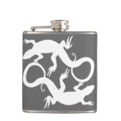 Lizard Flask Custom Reptile Lizard Art Drink Flask Heupfles (Voorkant)