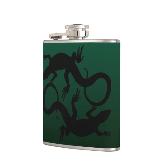Lizard Flask Custom Reptile Lizard Art Drink Flask Heupfles (Links)