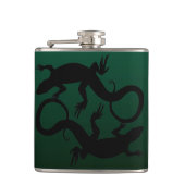 Lizard Flask Custom Reptile Lizard Art Drink Flask Heupfles (Voorkant)