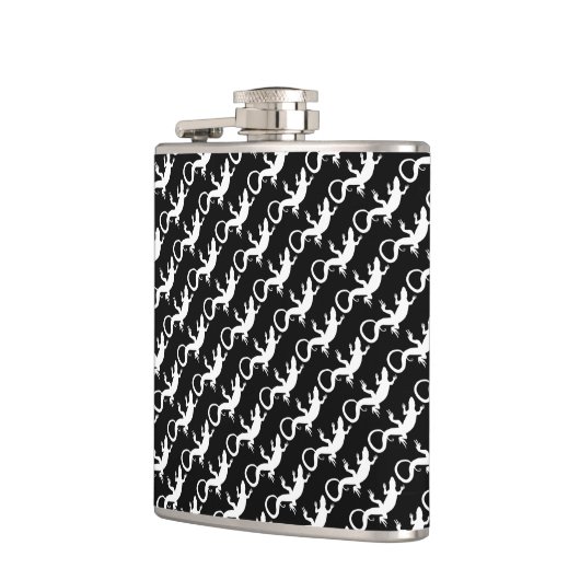 Lizard Flask Custom Reptile Lizard Art Drink Flask Heupfles (Links)