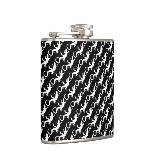 Lizard Flask Custom Reptile Lizard Art Drink Flask Heupfles (Rechts)