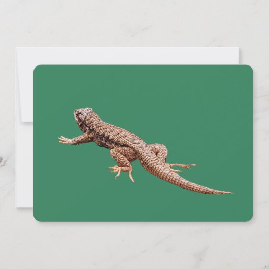 Lizard Flat Kerstkaart (Voorkant)