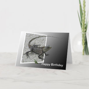 Lizard Flicks Birthday Card Kaart
