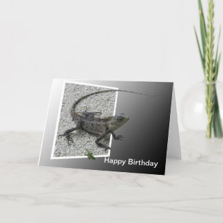 Lizard Flicks Birthday Card Kaart