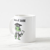 Lizard Gecko Afstuderen gepersonaliseerd Koffiemok (Voorkant links)