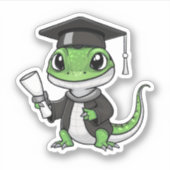 Lizard Gecko-Afstuderen Sticker (Voorkant)