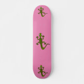 LIZARD GECKO PINK SKATEBOARD DECK (Voorkant)