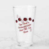 Lizard Glasses Personalized Reptile Art Glasses Glas (Achterkant)