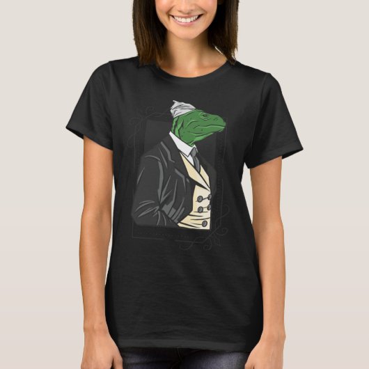 lizard handsome portrait t-shirt (Voorkant)