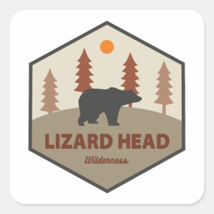 Lizard Head Wilderness Colorado Beer Vierkante Sticker