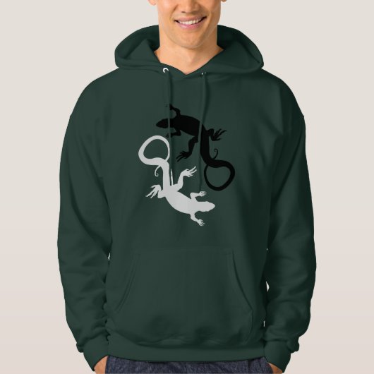 Lizard Hoodies Reptile Art Hooded Sweatshirts Gift (Voorkant)