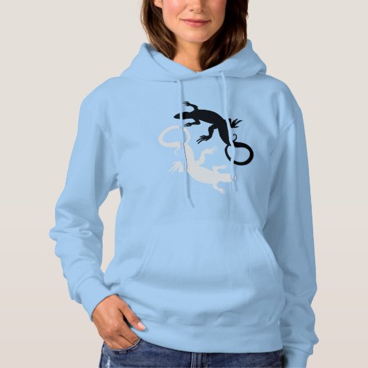 Lizard Hoodies Reptile Art Hooded Sweatshirts Gift (Voorkant)