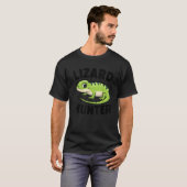 Lizard Hunter Funny Crested Gecko Boys Meisjes Kin T-shirt (Voorkant volledig)