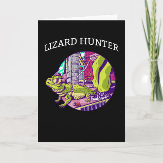 Lizard Hunter Green Gecko Iguana Gekko Mannen Liza Kaart