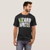 Lizard Hunter Lizzy Summoner Gecko Echsenfan Lizar T-shirt (Voorkant volledig)