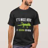 Lizard Iguana Green Gecko Party Animal Pun T-shirt (Voorkant)