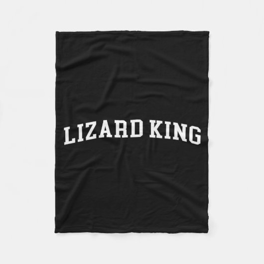 Lizard King  Fleece Deken (Voorkant)
