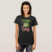 Lizard Lady Lizards Animal Gecko T-shirt (Voorkant volledig)