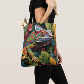 Lizard Leaves & Colour Tote Bag (Dichtbij)